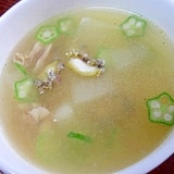 夏の滋養食☆　冬瓜とアワビの中華風スープ